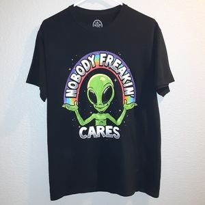 DOMA black Nobody Freakin Cares tshirt